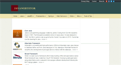 Desktop Screenshot of javawebtutor.com