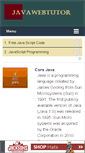 Mobile Screenshot of javawebtutor.com